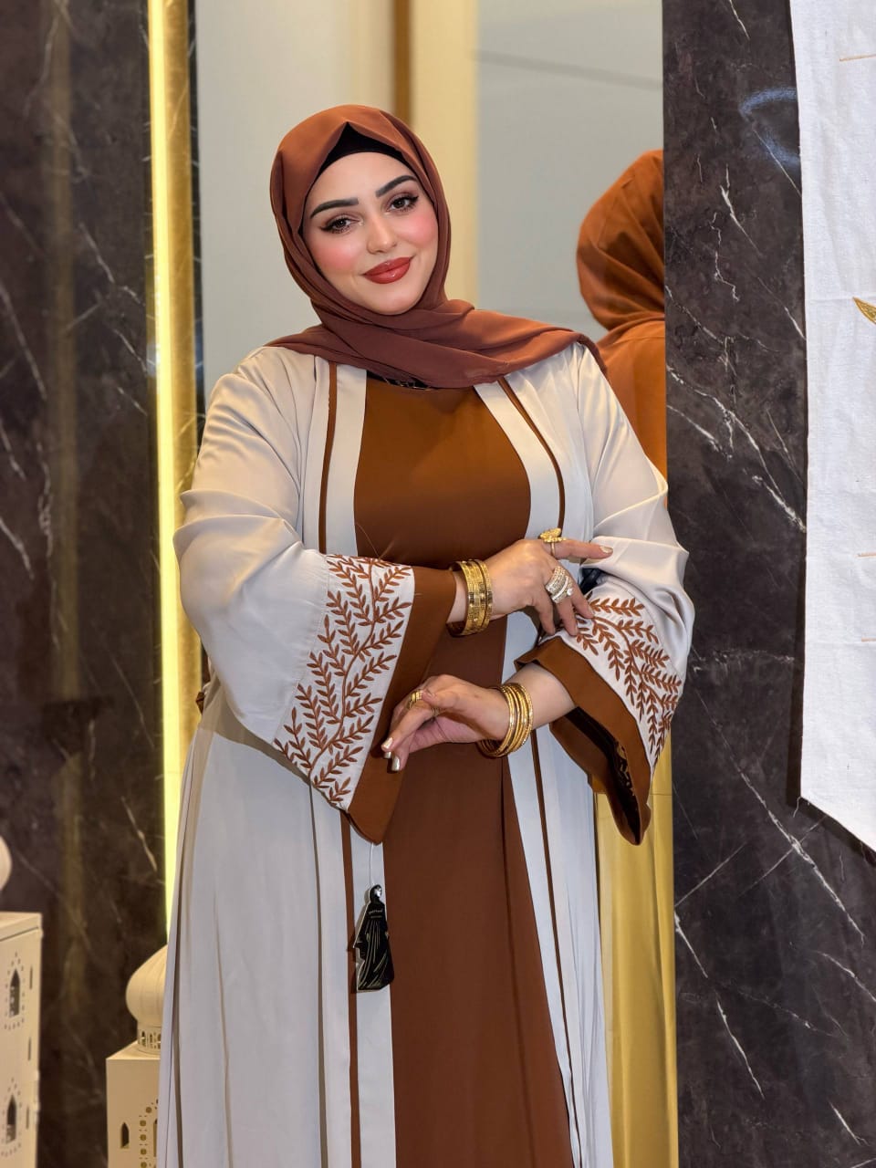 Abaya Brodée