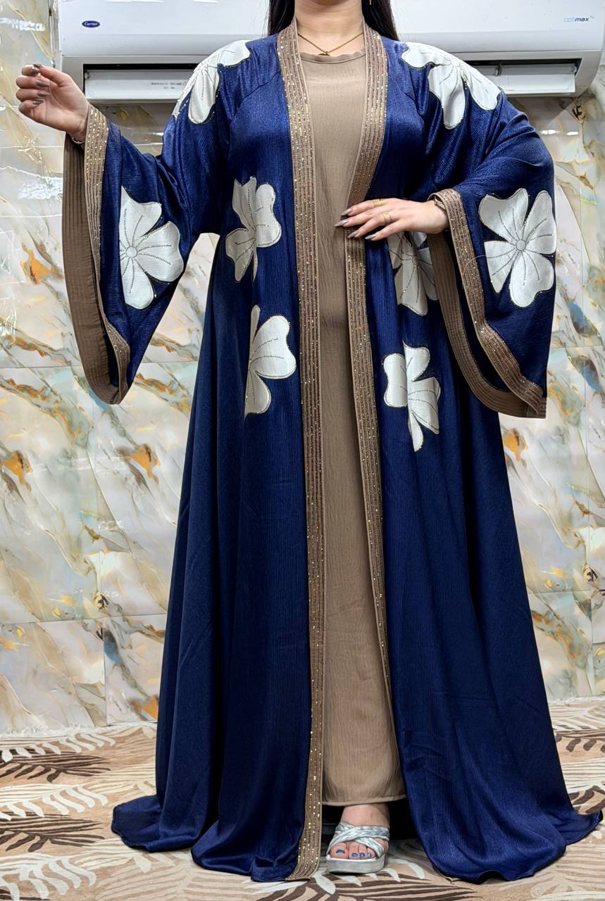 Abaya Florale 2 Pièces